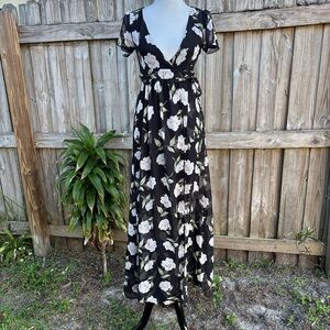 Charlotte Russe floral maxi wrap dress. Wrap and tie on side
